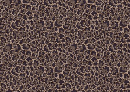 Bold abstracted leopard skin seamless pattern design. Jaguar, leopard, cheetah, panther animal print. Seamless camouflage background.のイラスト素材