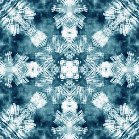 Tie dye seamless tile pattern. Watercolor pattern design on subtle white fabric texture