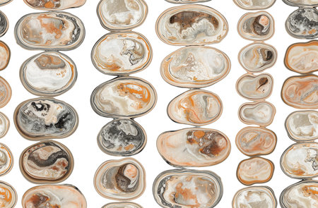 Stylized pebble marble seamless pattern, big scale print for bold statement design