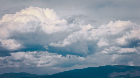 Dark storm cloudsの写真素材