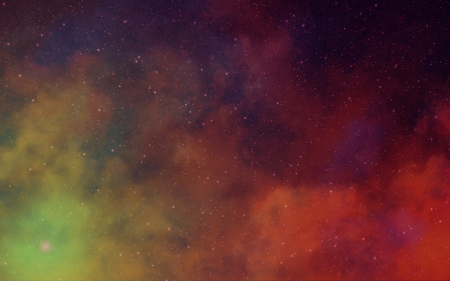 Deep dark space nebulae art background color redの写真素材
