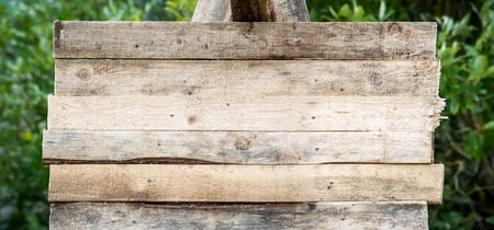 blank wood, rough planks sign background, textureの写真素材