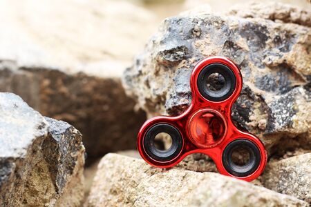 Spinner, fashionable toy, anti-stress for adults objectの写真素材