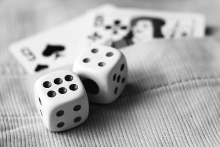 cubes playing in jeans, finance and toys