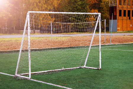 On the stadium. abstract football or soccer backgrounds, outdoorsの写真素材