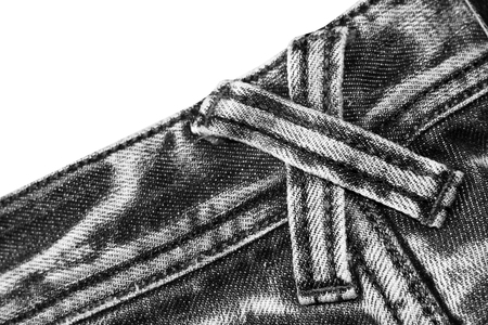 Texture of vintage blue jeans background, ripped jeans, styleの写真素材