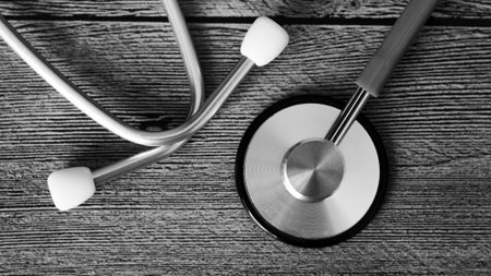 stethoscope for doctor and medical nursing people in hospital, healing of patients, object