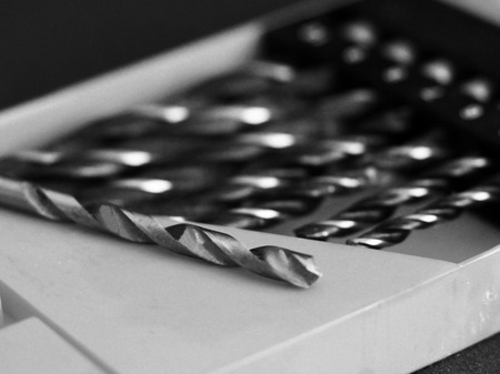 Macro of Drill Bits, home repair tool, objectの写真素材