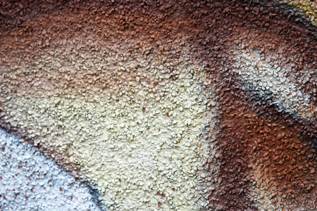 Background of old yellow and brown painted wall,の写真素材