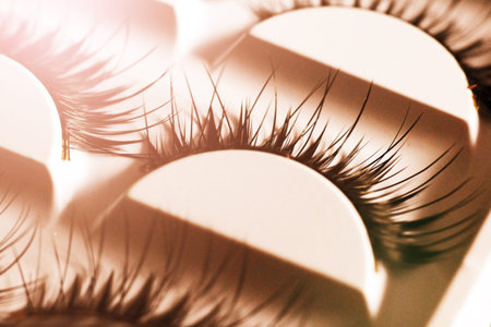 False lashes so close, macro, fashion object