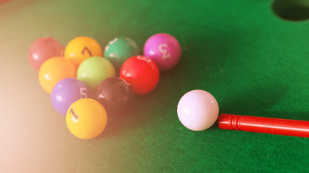 Billiard balls, children's toy. Hobbies and sports