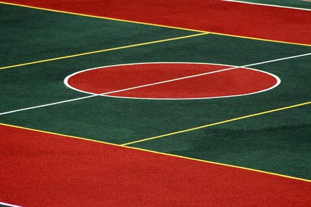 Running track texture background, red green stadium, sportの写真素材