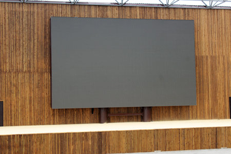 Blank multimedia billboard with space for advertisement, outdoor