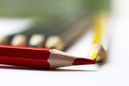 Colored pencils for children's creativity so closeの写真素材