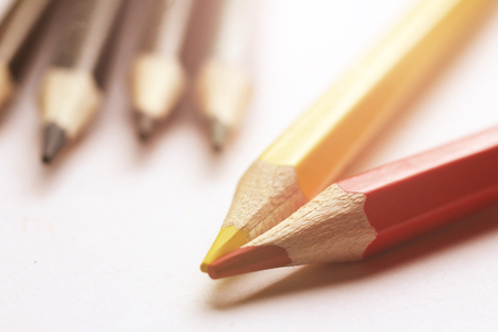 Colored pencils for children's creativity so closeの写真素材