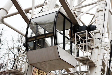 cab Ferris wheel in the Park, very closeの写真素材