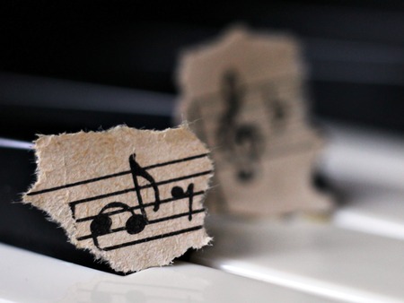 Piano shot close up. Piano keys. Musical instrumentの写真素材