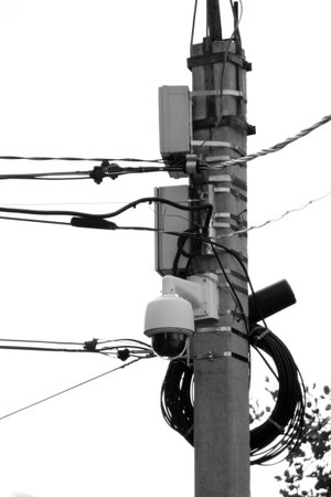 Security Dome Video IP Camera on the post