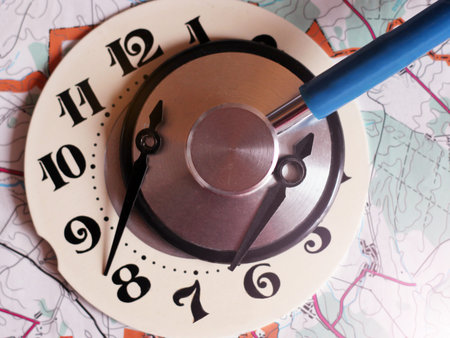 Regular medical examination concept, stethoscope and clock so close