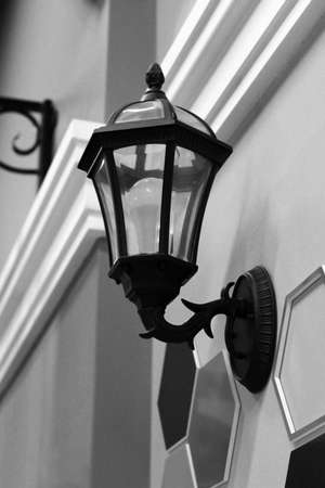 Iron Street Lantern so close, decor lampの写真素材