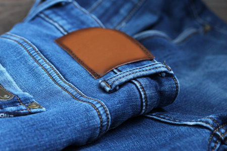 Men's blue jeans, fashion trend so close