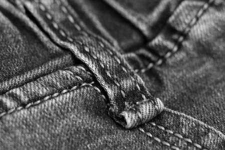 blue jeans texture, black and whiteの写真素材