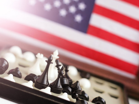 Game of chess. Black and white party. Your turn. Mini chess. So close.