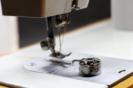 sewing machine items so close, hobby objectの写真素材