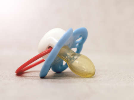 Dummy, Blue Baby Pacifier so closeの写真素材