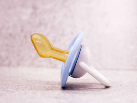 Dummy, Blue Baby Pacifier so closeの写真素材