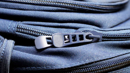 Close-up suitcase zipper so closeの写真素材