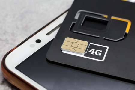 mobile phone sim card macro shot so close, tehnology
