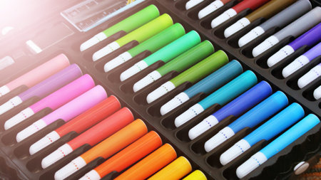 A set of colorful markers for creativity