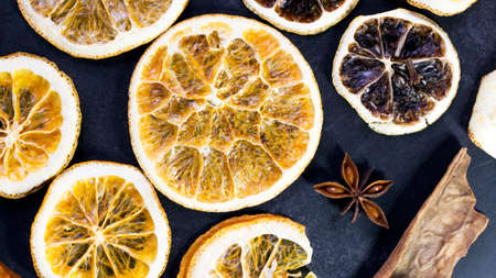 A set of ingredients for mulled wineの写真素材