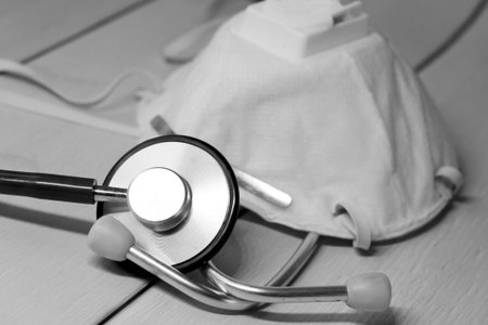 Stethoscope and respirator, medical devices and respiratory protection