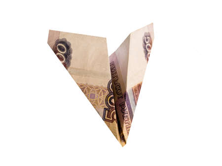 Currency of Turkey, Turkish lira isolated on white background.の写真素材