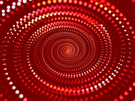 Abstract fractal blur - computer-generated image. Blurred background - bright spiral consisting of bubbles. Fractal artworks for posters, covers, web designの写真素材
