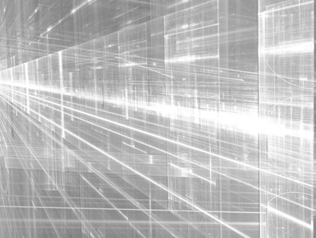 Glowing way - abstract digitally generated image