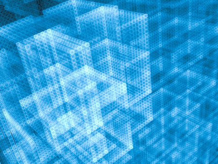 Cubes background - abstract digitally generated image