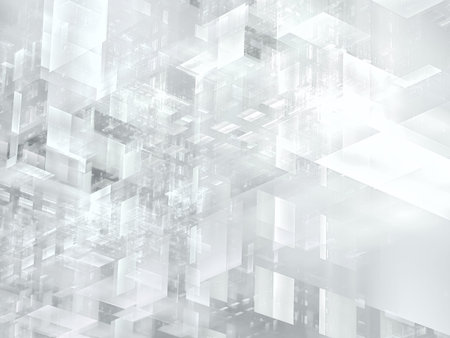 Pale background in white and gray colors - abstract 3d illustrationの写真素材