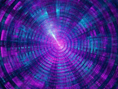 Technology blue and purple background - abstract 3d illustration