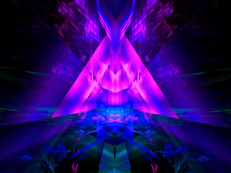 Blue and purple background - abstract 3d illustration