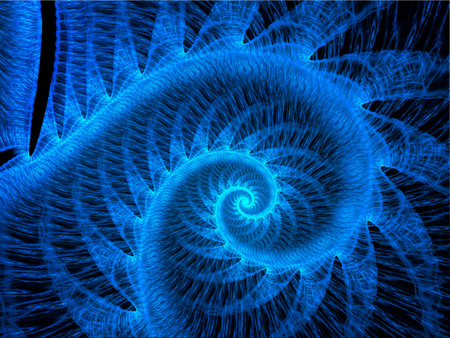 Abstract spiral background - fractal computer generated illustration