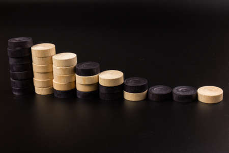 backgammon traditional oriental game, macro background gamblingの写真素材