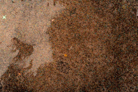 Abstract textured background transparent slime with bubbles inside. Macro of kids toy slime.の写真素材