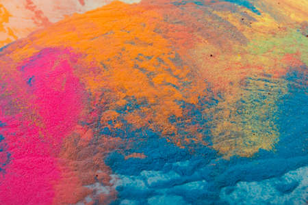 Celebrate Festival Holi. Abstract colorful powder background. Holi paint.の写真素材