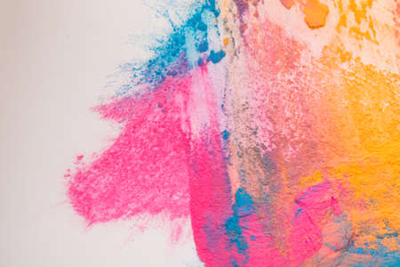 Celebrate Festival Holi. Abstract colorful powder background. Holi paint.の写真素材