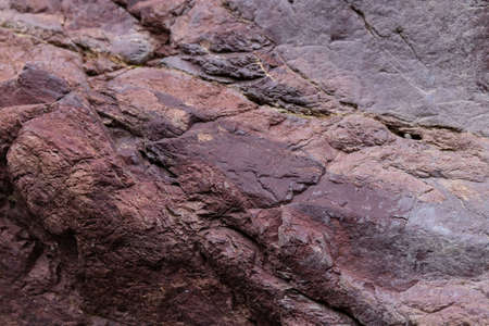 Colorful Rock Layers. Stone texture and background. Abstract natural pattern for design.の写真素材