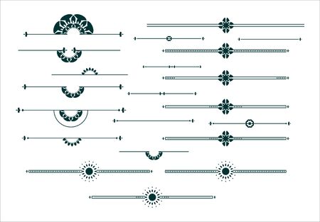 Graphic decorative elements setのイラスト素材