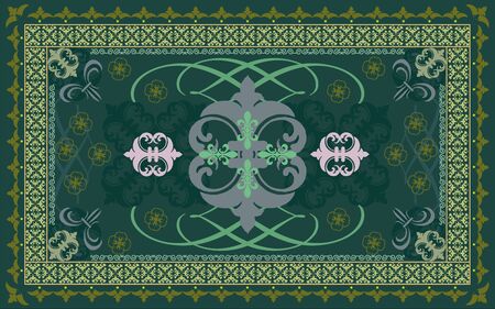 Decorative floor carpet patternのイラスト素材